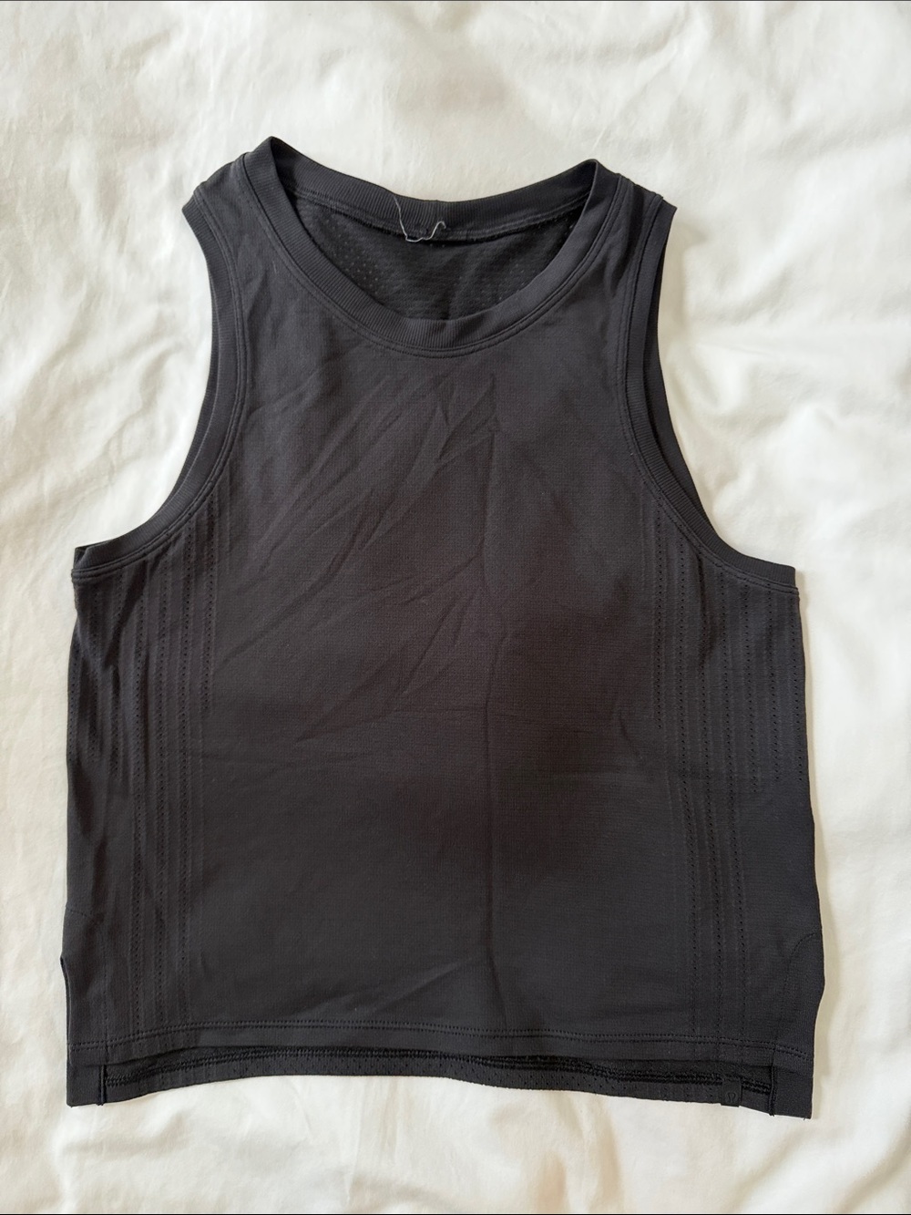 lululemon athletica Black Ribbed Workout Tank